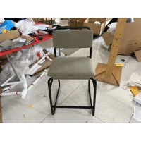 HOMCOM 2er-Set Barhocker, Samt-Barhocker, Gepolsterte Sitzfläche 67H cm, Rückenlehne und Fußstütze, Grün(m-2)