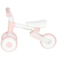 AIYAPLAY Bicicleta sem Pedais para Bebê 1-2 Anos Dobrável Assento Ajustável Direção Limitada a 135° Pneus EVA Silenciosos 52x23x36,5 cm Rosa(m-5)