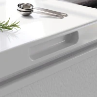 HOMCOM 91L Freestanding Chest Freezer with Removable Storage Basket, Chest Freezer with Mechanical Temperature Control, White(m-13)