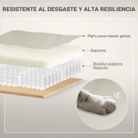 HOMCOM Sillón Levanta Personas Eléctrico con 8 Punto de Masaje Función Calentamiento 2 Controles Remotos y Bolsillo Gris Claro(m-4)