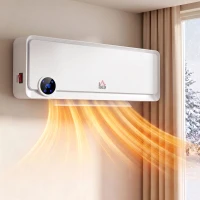 HOMCOM Aerotermă pentru montare pe perete 2000W cu telecomandă, 3 moduri, afișaj LED, timer 12h(m-6)