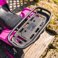 AIYAPLAY Quad Elétrico Infantil 12V com 2 Motores, Bateria de Lítio, 2 Cestos e MP3, Rosa, 3-8 Anos(m-12)