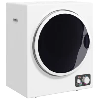 HOMCOM Mini Wäschetrockner 4 kg mit 4 Programme, 2 Heizstufen, Sterilisation bis zu 65℃ 850W für Kleidung(m-12)