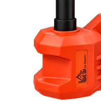 HOMCOM Electric Car Jack Kit, 5Ton 12V Electric Hydraulic Car Jack Lift with 15.5-45 cm Lift, Air Pump, Reflective Case, Orange(m-10)