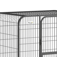 PawHut Heavy Duty Dog Crate,116 x 77 x 88 cm, Large Dog Cage for Small to Large Breeds(m-10)