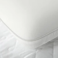 HOMCOM Memory Schaum Kissen Kopfkissen, Nackenstützkissen mit abnehmbarem Bezug Ergonomische 60 x 40 cm, Cremeweiß(m-9)