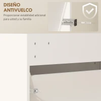 HOMCOM Zapatero Entrada Recibidor con 3 Puertas con Espejo Zapatero Estrecho para 9 Pares de Zapatos 65x17x114,5 cm Blanco(m-7)