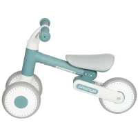 AIYAPLAY Bicicleta sem Pedais para Bebê 1-2 Anos Dobrável Assento Ajustável Direção Limitada a 135° Pneus EVA Silenciosos 52x23x36,5 cm Azul(m-11)