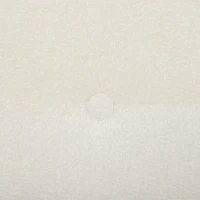 HOMCOM Sofá 3 Plazas de Chenilla sin Armazón con Asiento Profundo y Diseño Capitoné Blanco Crema(m-13)