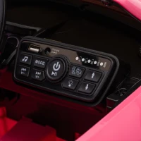 AIYAPLAY 12V Audi TT RS Licensed Electric Car, Electric Ride On Toy with Remote Control, Dual Motors, 4-Wheel Suspension, Pink(m-10)