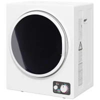 HOMCOM Mini Wäschetrockner 4 kg mit 4 Programme, 2 Heizstufen, Sterilisation bis zu 65℃ 850W für Kleidung(m-11)