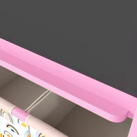AIYAPLAY Art Easel for Kids, 3-in-1 Kids Easel with Chalkboard, Whiteboard, Paper Roll, Storage, Under-Board Shelf for 3-8, Pink(m-11)