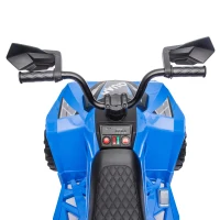 AIYAPLAY Quad Eléctrico Niños 24V 2 Plazas 2 Motores 120 W Batería de Litio Suspensión Arranque Suave 4-6 km/h 3-8 Años Azul(m-15)