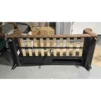 HOMCOM Canapea Chesterfield 3 Locuri din Material Respirabil cu Aspect de Piele, Șezut Lat, Umplutură Groasă, Maro Cafea(m-10)
