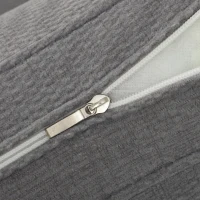 HOMCOM Gestoffeerde fauteuil met pocketvering en massief houten poten, donkergrijs(m-11)
