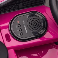 AIYAPLAY Mașină electrică pentru copii 12V cu telecomandă 2 motoare Pornire blândă Suspensie 4 roți Faruri LED Claxon Muzică(m-8)