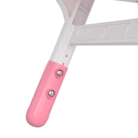AIYAPLAY 2 PCS Kids Desk Chairs, 3 Level Height Adjustable Children's Chairs with Backrest for 1.5-8 Years, Max Load 50KG, Pink(m-11)