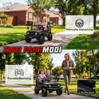 AIYAPLAY Kinder Elektroauto TOYOTA FJ 24V Elektroauto für Kinder mit Fernbedienung 200W Motor Lithium-Akku 2-Sitzer für 3-8(m-7)
