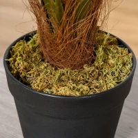 Outsunny 60cm Artificial Palm Tree Fake Plant in Pot - White(m-8)