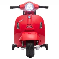 AIYAPLAY Moto Elétrica para Crianças 1.5-3 Anos MINI VESPA GTS 6 V Vermelha(m-13)