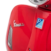 AIYAPLAY Moto Elétrica para Crianças 1.5-3 Anos MINI VESPA GTS 6 V Vermelha(m-8)