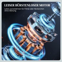 HOMCOM Elektrischer Relaxsessel mit Massage & Wärme, leisem Motor und Memory-Funktion, Grau(m-6)