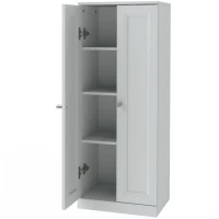 HOMCOM Narrow Bathroom Cabinet, Slim Storage Cabinet with 2 Doors & 4 Tiers, Freestanding Narrow Cupboard(m-1)