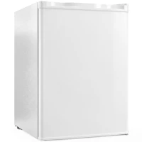HOMCOM Mini-frigider cu compartiment congelator, termostat reglabil, frigider mic, cu o singură ușă, 72,5 L, alb(m-1)