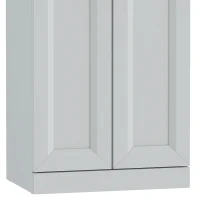 HOMCOM Narrow Bathroom Cabinet, Slim Storage Cabinet with 2 Doors & 4 Tiers, Freestanding Narrow Cupboard(m-11)