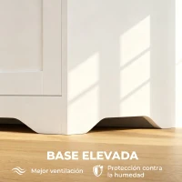 HOMCOM Banco-Baú com Tampa Elevável Design Elegante sem Puxador 100 cm Branco(m-7)