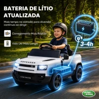AIYAPLAY Carro Elétrico SUV Land Rover Defender 12 V para Crianças com Comando, Suspensão e Arranque Suave, Branco(m-5)