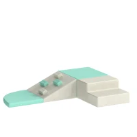AIYAPLAY Parcours Motricité Bébé 4PCS, Motricité Bébé en Mousse EPE, Antidérapante, 1-3 Ans, 80 x 80 x 20 cm, Vert Clair(m-12)
