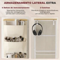 HOMCOM Cómoda de Quarto com 8 Gavetas em Tecido, Bege(m-5)