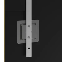 HOMCOM 40 x 110 cm Full Length Wall Mirror, Rectangular Mirror with Adjustable Hooks, Over the Door or Wall Mounted, Gold Tone(m-12)