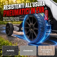 HOMCOM Go Kart Elettrico per Bambini 3-8 Anni, 12V 3-5 km/h, con Cintura di Sicurezza, Capacità 30 kg, Bianco(m-5)