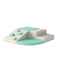 AIYAPLAY Parcours Motricité Bébé 4PCS, Motricité Bébé en Mousse EPE, Antidérapante, 1-3 Ans, 80 x 80 x 20 cm, Vert Clair(m-15)