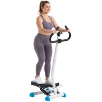 HOMCOM Twister Stepper, Step Machine with Adjustable Resistance, LCD Screen - Blue(m-10)