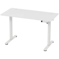 HOMCOM Escritorio Eléctrico Regulable con Display LCD 120x60 cm Blanco(m-1)