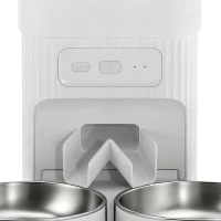 PawHut 7L Automatic Cat Feeder with App Control, 2.4G/5G WiFi, Timer, 15 Meals/Day, Dual Power, 10s Voice Recording, Anti-Clog(m-13)