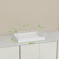 PawHut Acrylic Reptile Terrarium with Top Sliding Door, Vents, for Leopard Gecko, Hognose Snake, Tarantula(m-3)