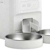 PawHut 7L Automatic Cat Feeder with App Control, 2.4G/5G WiFi, Timer, 15 Meals/Day, Dual Power, 10s Voice Recording, Anti-Clog(m-12)