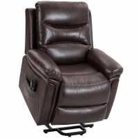 HOMCOM Power Lift Recliner Chair with Vibration Massage, Heat, USB - Brown(m-1)