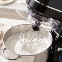 HOMCOM 7 L 1400W 6-Speed Tilt-Head Food Mixer, Stand Mixer with Handle and Dough Hook, Black(m-10)