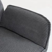 HOMCOM Relaxfauteuil met 130° ligfunctie, tv-fauteuil met hocker en stalen frame, grijs(m-11)