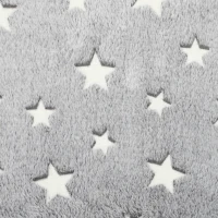 AIYAPLAY Canapé enfant 2 en 1, fauteuil pour enfant avec étoiles phosphorescentes, dépliable en méridienne, gris(m-15)