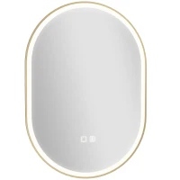 HOMCOM Espelho de Casa de Banho com LED Altifalante Bluetooth e Antiembaciamento 100x70 cm 3 Tons de Luz Brilho Regulável(m-1)