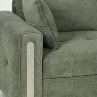 HOMCOM 3 Seater Sofa with Lift-Up Storage, 228cm Comfy Velvet Couch with Wide Deep Seat, Dark Green(m-10)