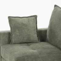 HOMCOM 3 Seater Sofa with Lift-Up Storage, 228cm Comfy Velvet Couch with Wide Deep Seat, Dark Green(m-12)