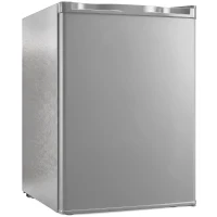 HOMCOM 73 L Mini Fridge with Chiller Box, Single Door Compact Refrigerator, Adjustable Thermostat, Reversible Door, Grey(m-1)