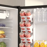 HOMCOM 73 L Mini Fridge with Chiller Box, Single Door Compact Refrigerator, Adjustable Thermostat, Reversible Door, Black(m-11)